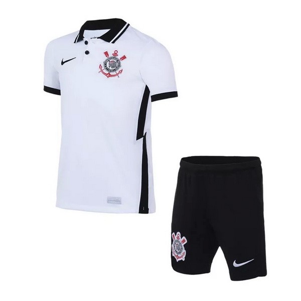 Trikot Corinthians Paulista Heim Kinder 2020-21 Weiß Fussballtrikots Günstig